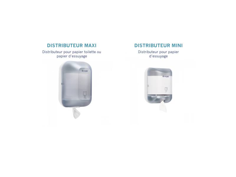 Distributeurs de papier WC en ABS blanc ou en inox à Paris