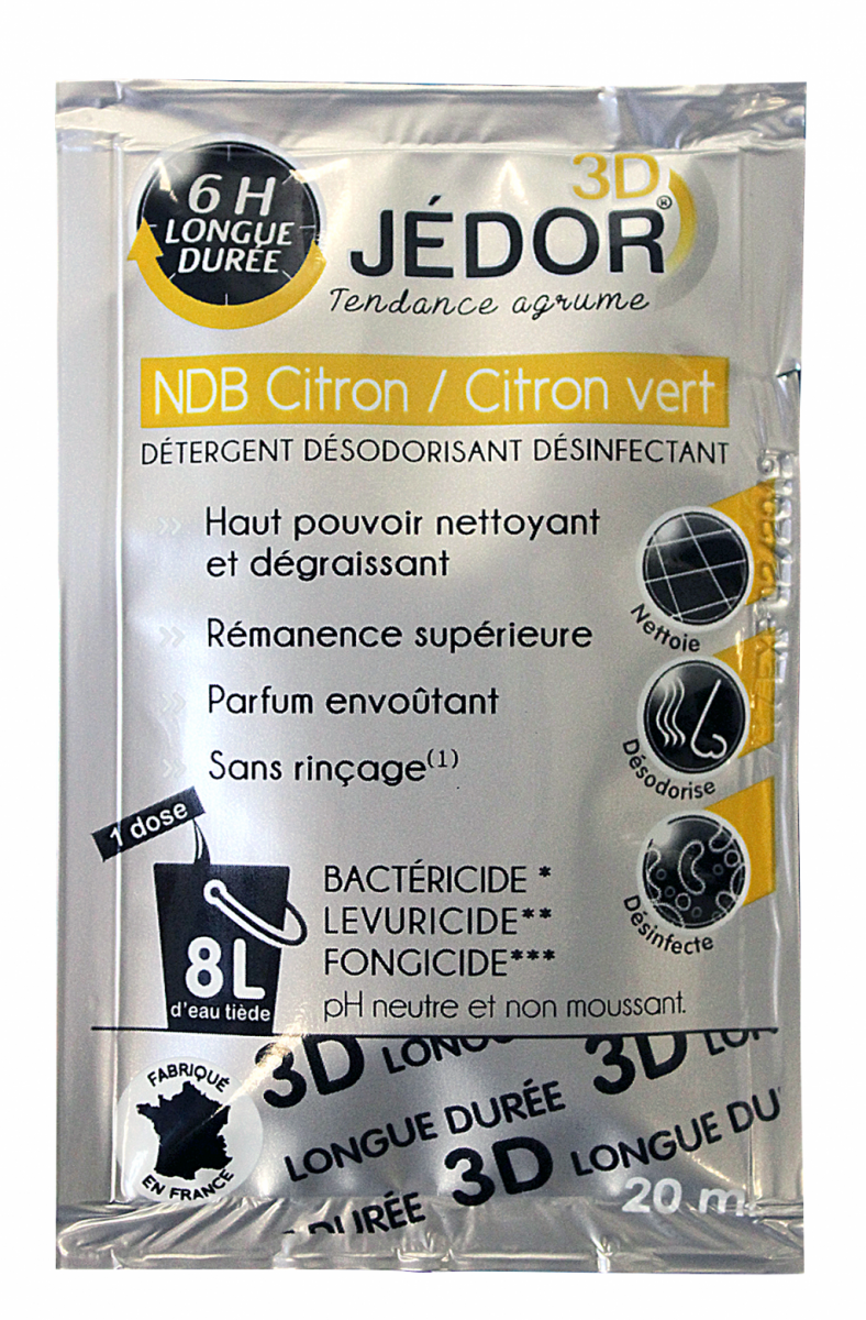 JEDOR 3D DOSETTES CITRON /CITRON VERT