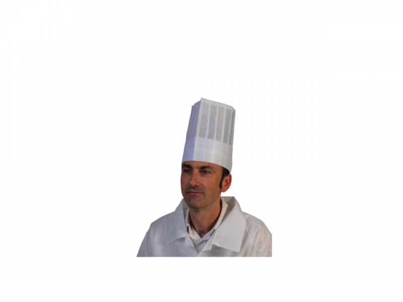 TOQUE EN PAPIER PLISSÉE DROITE